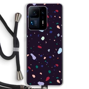 Dark Rounded Terrazzo: Xiaomi Mi Mix 4 Transparant Hoesje met koord
