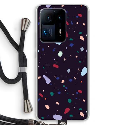 Dark Rounded Terrazzo: Xiaomi Mi Mix 4 Transparant Hoesje met koord