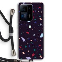 Dark Rounded Terrazzo: Xiaomi Mi Mix 4 Transparant Hoesje met koord