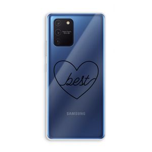 Best heart black: Samsung Galaxy Note 10 Lite Transparant Hoesje