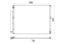 Condensor, airconditioning AC836000S