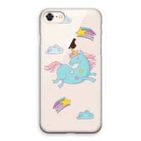 Vliegende eenhoorn: iPhone 8 Transparant Hoesje