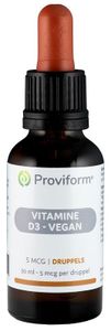 Vitamine D3 5mcg vegan druppels