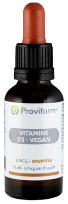 Proviform Vitamine D3 5mcg vegan druppels (30 ml)