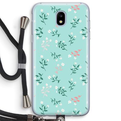 Small white flowers: Samsung Galaxy J5 (2017) Transparant Hoesje met koord