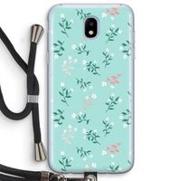 Small white flowers: Samsung Galaxy J5 (2017) Transparant Hoesje met koord