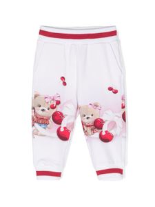 Monnalisa pantalon de jogging à imprimé Teddy Bear - Tons neutres