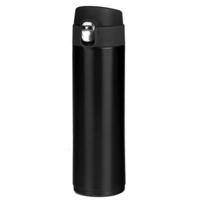 RVS thermosfles - isoleerfles - voor onderweg - 450 ml - zwart - Thermoflessen