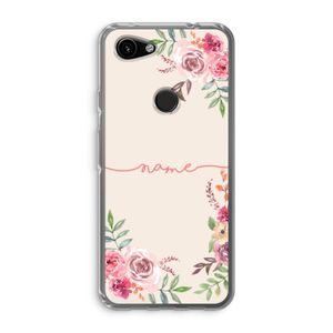 Rozen: Google Pixel 3a Transparant Hoesje