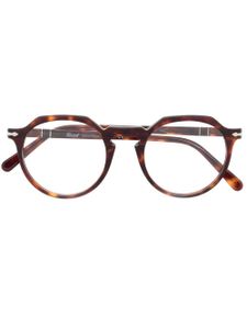 Persol lunettes de vue à monture ronde - Marron