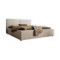 Meubella Tweepersoonsbed Infinity - Beige ribstof - 160x200 cm