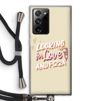 Pizza is the answer: Samsung Galaxy Note 20 Ultra / Note 20 Ultra 5G Transparant Hoesje met koord