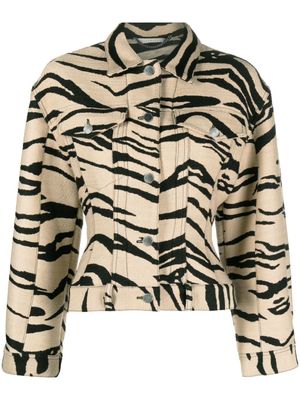 Stella McCartney veste à imprimé zèbre - Tons neutres