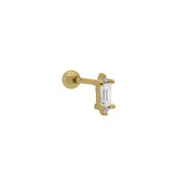 Karma Piercing Zirconia Baguette | Goud Karma Piercing Zirconia Baguette | Goud