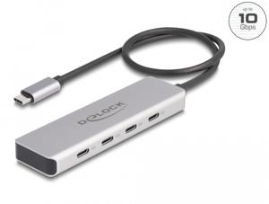 DeLOCK 64231 interface hub USB Type-C 10000 Mbit/s Grijs