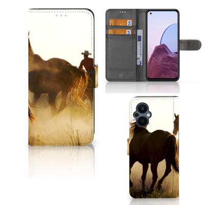 OPPO Reno 8 Lite | OnePlus Nord N20 | Telefoonhoesje | Met pasjeshouder | Design Cowboy