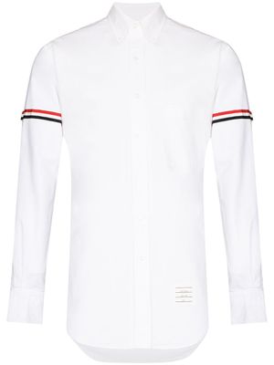 Thom Browne chemise à rayures RWB - Blanc