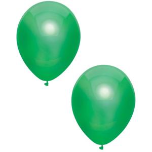 Feest ballonnen - metallic groen - 10x stuks - 30 cm - verjaardag versiering
