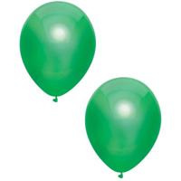 Feest ballonnen - metallic groen - 10x stuks - 30 cm - verjaardag versiering