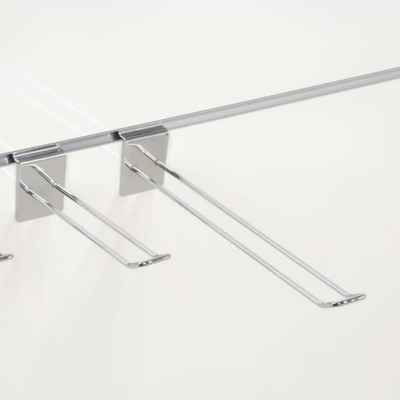 Slatwall /lamel haak dubbel gesloten l20cm diam 4mm