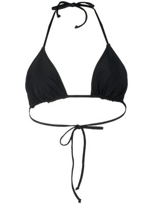 GANNI haut de bikini à bonnets triangles - Noir