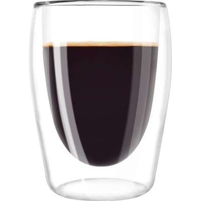 MELITTA Set van 2 borosilicaatglazen voor lange koffie 200 ml transparant