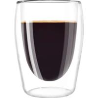 MELITTA Set van 2 borosilicaatglazen voor lange koffie 200 ml transparant