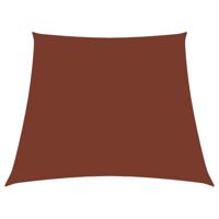 VidaXL Zonnezeil trapezium 2/4x3 m oxford stof terracottakleurig