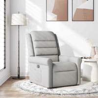 Fauteuil verstelbaar stof wolk grijs