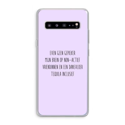Tequila: Samsung Galaxy S10 5G Transparant Hoesje