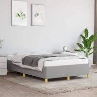 Bedframe zonder matras 120x200 cm stof lichtgrijs
