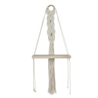 Wandplank/wandrek Ibiza - naturel - Boho stijl - 25 x 62 x 10 cm