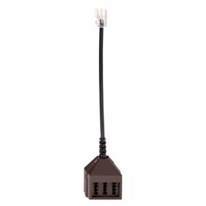 Rutenbeck Telefoon (analoog) Adapter [1x RJ45-stekker 8p8c - 3x Telefoonstekker Duitsland (TAE-N)] 0.15 m