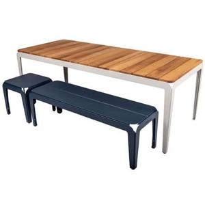 Weltevree | Bended Table Wood | Tuintafel Hout & Staal 90x220cm