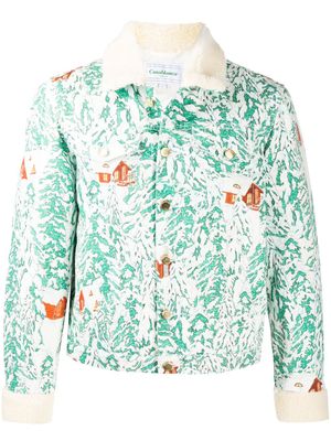 Casablanca veste à motif graphique