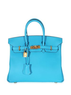 Hermès Pre-Owned sac à main Birkin 25 (2016) - Bleu