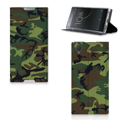 Sony Xperia L1 | Hoesje met Magneet | Army Dark