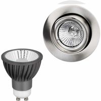 LED inbouwspot geborsteld staal 7W 345 lm 2700K