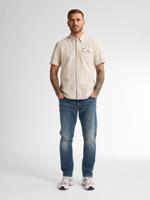 Petrol Men Shirt Short Sleeve Aop M-1050-sis417 Overhemd 7130 Light Tan