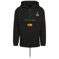 FC Eleven - Spanje Vlag Anorak Hoodie - Zwart