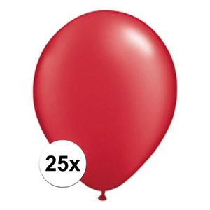 25x Ruby rode Qualatex ballonnen   -