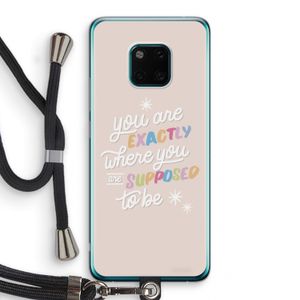 Right Place: Huawei Mate 20 Pro Transparant Hoesje met koord