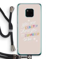 Right Place: Huawei Mate 20 Pro Transparant Hoesje met koord