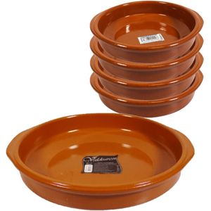 Set van 5x stuks tapas borden/ovenschalen Alicante met handvatten 34 en 18 cm