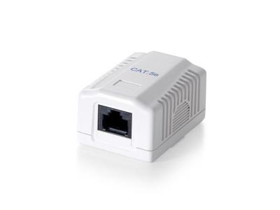 Equip 235111 surface mounted box 1-port cat.5e unshielded, white