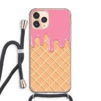 Ice cream: iPhone 11 Pro Max Transparant Hoesje met koord