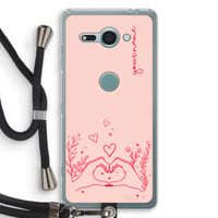 Love is in the air: Sony Xperia XZ2 Compact Transparant Hoesje met koord