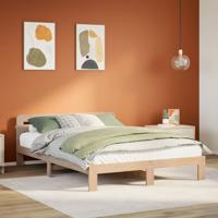 Bedframe zonder matras massief grenenhout 135x190 cm
