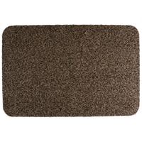 Deurmat/droogloopmat - antislip - taupe - 40 x 60 cm