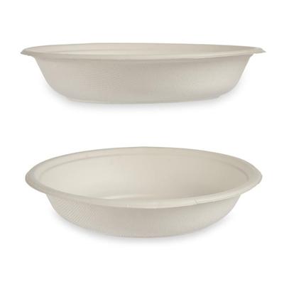 Kinvara diepe wegwerp bordjes - 4x stuks - 750 ml - composteerbaar Kinvara diepe wegwerp bordjes - 4x stuks - 750 ml - composteerbaar